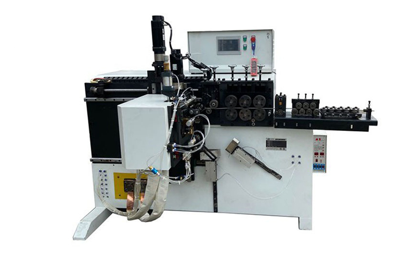 Automatic ring making and welding machine